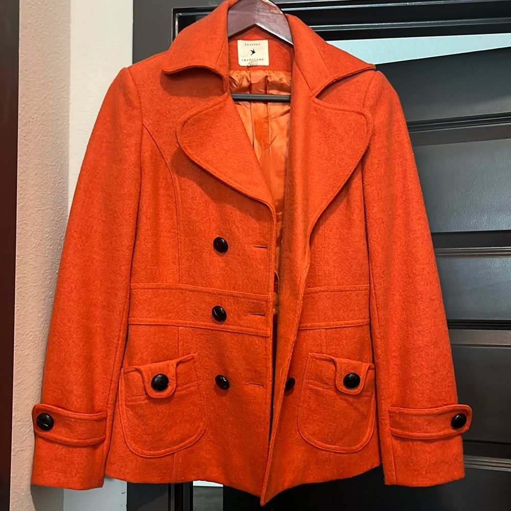 Orange coat